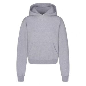 SKIMS Classic Hoodie – Light Heather Grey | Size Small | Never Worn | Cozy Fleec